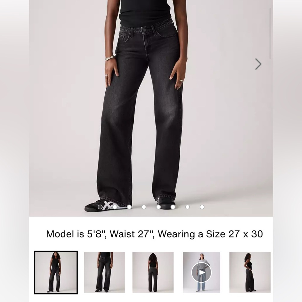 NWT Levi’s Low loose 27x34 Tech Storm Black - OUT OF STOCK ONLINE